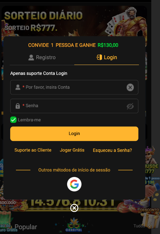 Aplicativo móvel 777forca